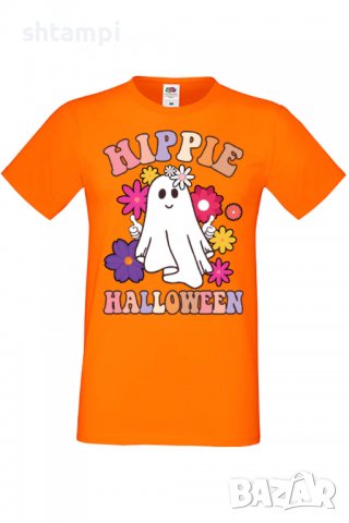 Мъжка тениска Hippie Halloween,Halloween,Хелоуин,Празник,Забавление,Изненада,Обичаи,, снимка 9 - Тениски - 38135440