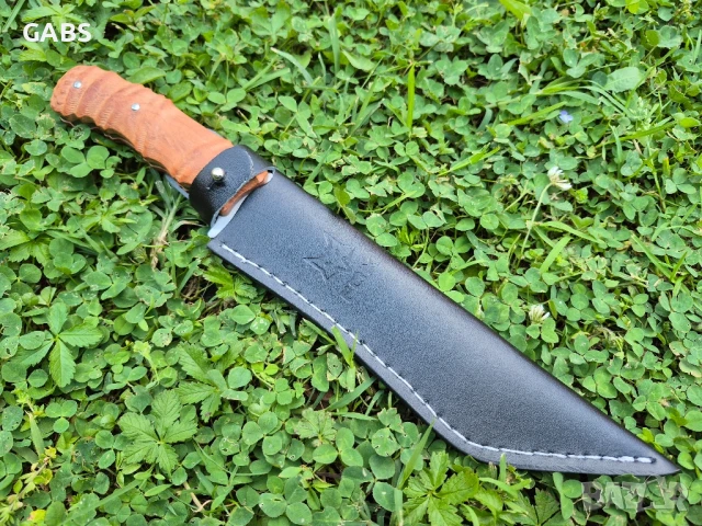 Голям ловен нож FOX в дървена подаръчна кутия, снимка 7 - Ножове - 50466119