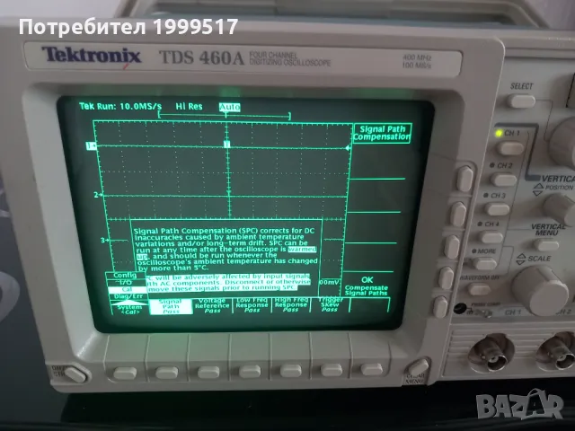 Осцилоскоп Тектроникс TDS 460a 400MHz 4канален, снимка 3 - Друга електроника - 48744315
