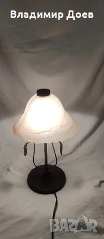 Нощна лампа от ковано желязо , снимка 5 - Настолни лампи - 50433493