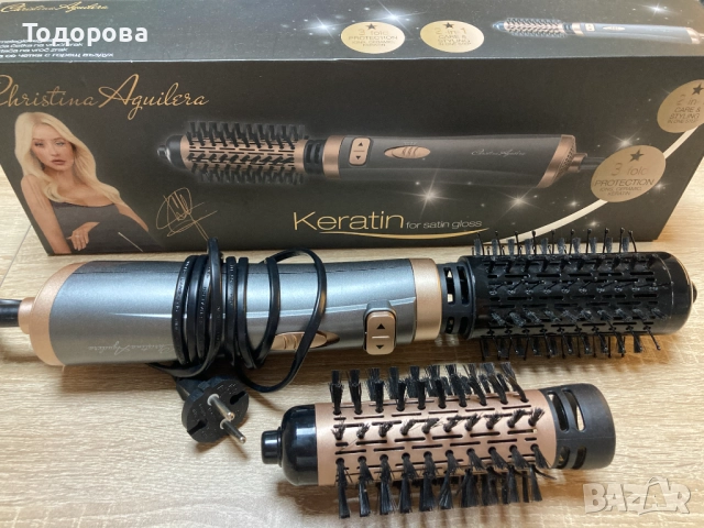 Eлектрическа четка за изправяне на коса, снимка 3 - Преси за коса - 40002677