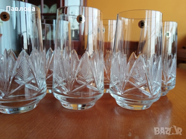 Кристални чаши серия Моника , снимка 3 - Чаши - 51591992