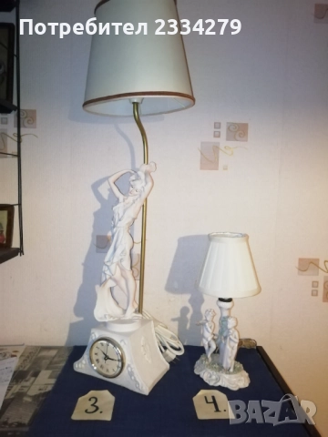 Нощни настолни лампи в бароков и флоренциански стил, снимка 6 - Настолни лампи - 52063072