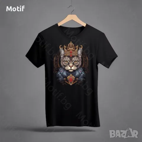 Тениска с щампа КОТКА Британска късокосместа котка / British Shorthair Cat T-shirt, снимка 1 - Тениски - 49028723