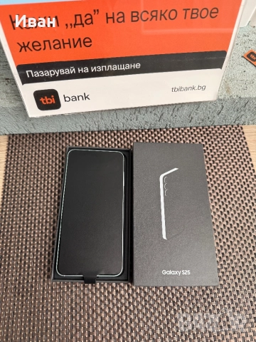 ‼️Нов•Samsung s25 128 ЛИЗИНГ 37лв/м самсунг MINT, снимка 3 - Apple iPhone - 51890231