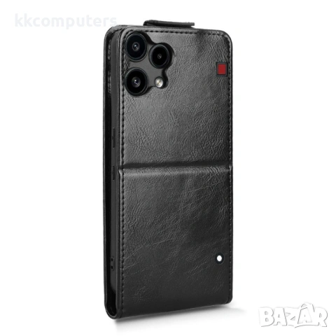 Вертикален Кожен Флип Калъф за Nothing Phone (3a) Lite 5G - Магнитен клип, Стойка, Слот за Карта, Вк, снимка 8 - Калъфи, кейсове - 53416908