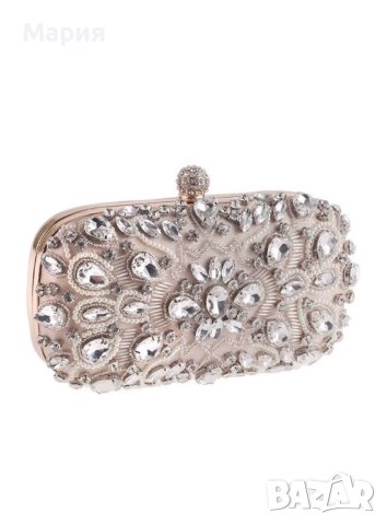 Официална чанта с камъни за бал / сватба OMSARA