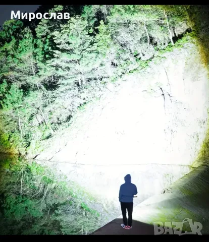 Ултра-ярък P50 LED Фенер - 800mAh Презареждащ се, Зумиращ, Високомощен Ръчен Фенер с USB Зареждане, снимка 4 - Прожектори - 48631180