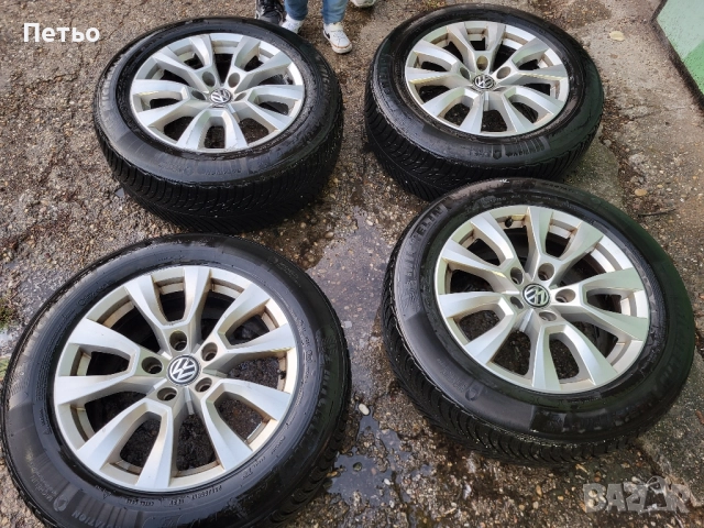 Оригинални джанти 5x120 17ки за VW Amarok,T5,T6,Multivan с гуми Michelin Alpin 235 55