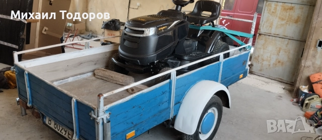 Тракторна косачка + ремарке за кола, снимка 5 - Градинска техника - 51582229