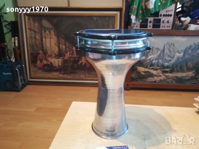 ТАРАМБУКА 30Х20СМ ИНОКС-ЛЪСКАВА 0701220956, снимка 2 - Ударни инструменти - 35354478