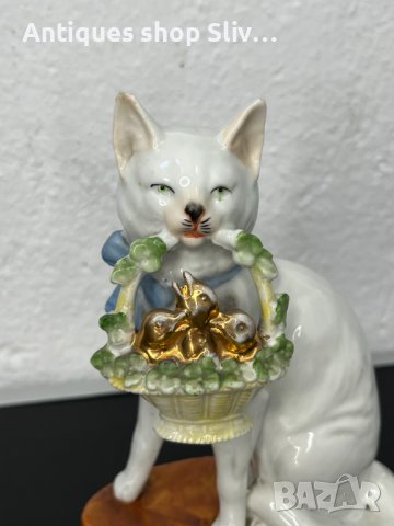 Немска порцеланова котка - Ges. Gesch. №4955, снимка 3 - Колекции - 43921771