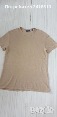 Gant 100% Len / Лен  Mens Size S ОРИГИНАЛ! Мъжка Тениска!, снимка 2 - Тениски - 53520992