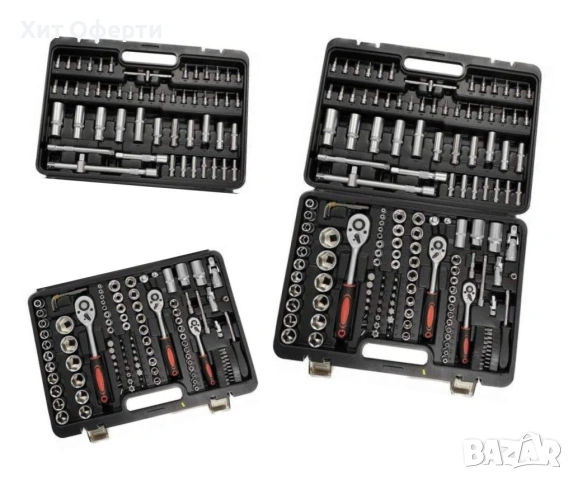 Куфар с инструменти Гедоре 172 части с 3 броя тресчотки, снимка 2 - Други инструменти - 53220876