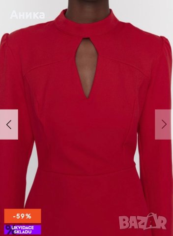 Червена рокля, снимка 3 - Рокли - 43860947