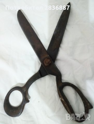 Антични големи шевни ножици GERLACH Полша 1930-те, снимка 2 - Антикварни и старинни предмети - 35511376
