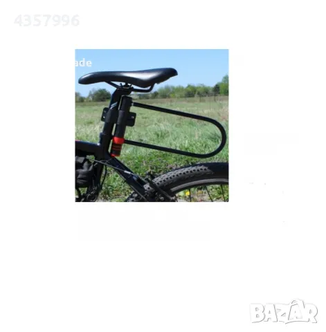  Катинар за велосипед, Заключващо устройство сключ, U образно, Черен , снимка 3 - Аксесоари за велосипеди - 49176994