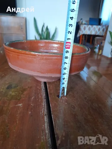 Стара керамична паница #9, снимка 2 - Други ценни предмети - 48482065