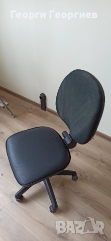 Офис стол. Текстил и кожа, снимка 2 - Столове - 39566587