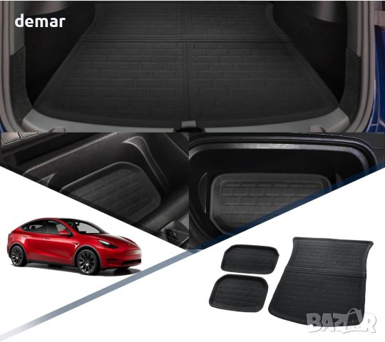 RUIYA Стелка за багажник Tesla Model Y 2020 2021 2022, черна, снимка 1 - Части - 43989656