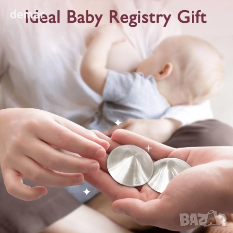 Сребърни протектори за зърна, 999 сребърни протектори за кърмене, L, снимка 6 - Аксесоари за кърмачки - 52074309