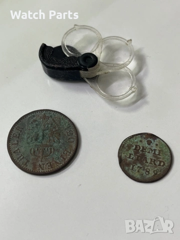 Две стари монети и мини лупа, снимка 5 - Нумизматика и бонистика - 53534024