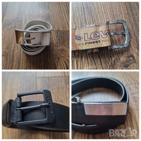 Страхотни мъжки кожени колани естествена кожа LEVI'S & ENGELBERT STRAUSS 