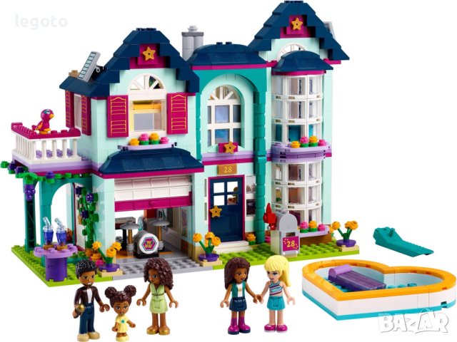 НОВО ЛЕГО Френдс - Семейната къща на Андреа 41449 LEGO Friends Andrea's Family House , снимка 2 - Конструктори - 43667385