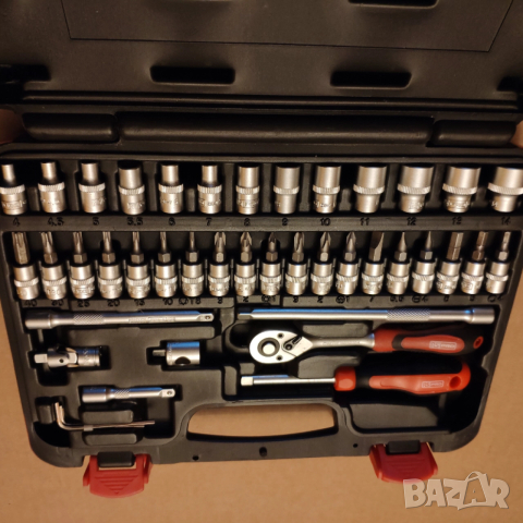 RS PRO гидория гедоре 1/4 drive 42части качествени вложки камъни комплект, снимка 7 - Гедорета - 52914874