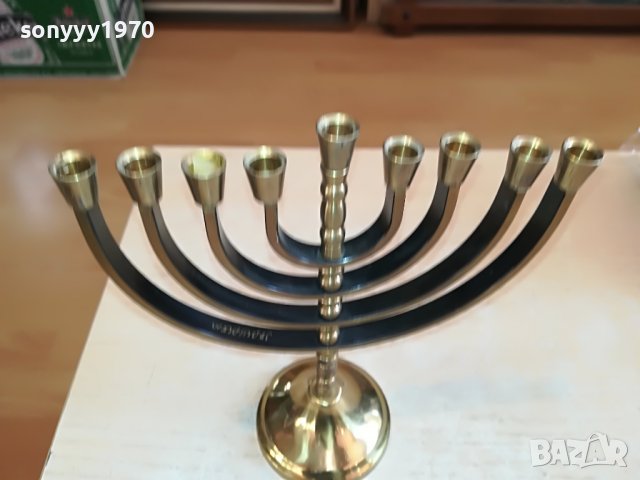 karshi-hand made jerusalem-свещник от франция 1712221735, снимка 8 - Антикварни и старинни предмети - 39039544