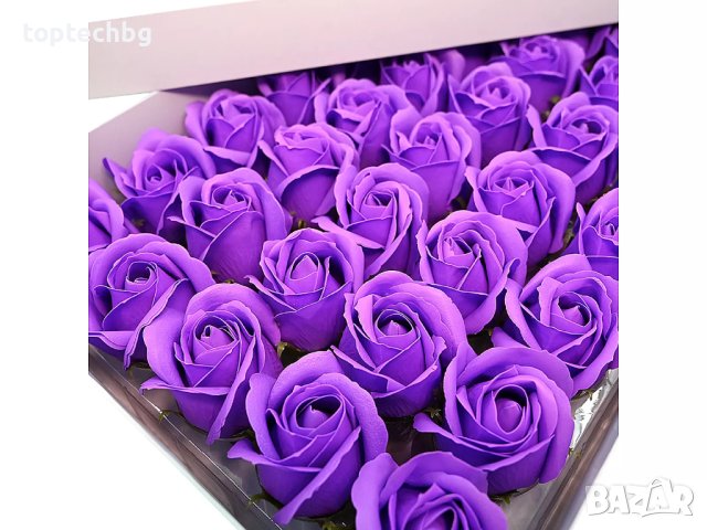 Сапунени рози Love 50 броя в различни цветове, снимка 2 - Декорация за дома - 43611622