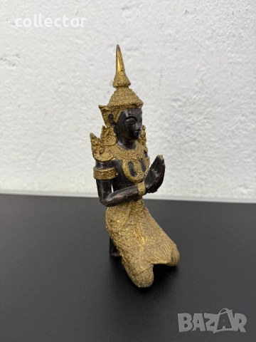 Бронзова будитска фигура. №7506, снимка 2 - Колекции - 52084237