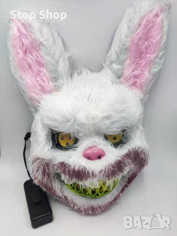 Led светещ заек маска Halloween , снимка 2 - Декорация за дома - 38447189