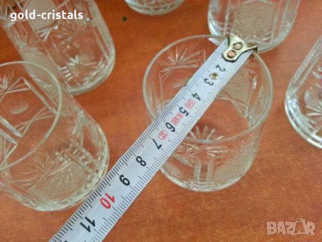  кристални чаши , снимка 4 - Антикварни и старинни предмети - 26819794