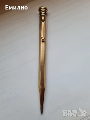 СТАР ЗЛАТЕН МОЛИВ 14К С САПФИР , снимка 2 - Други ценни предмети - 50310509