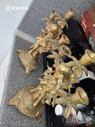 различни баварски бронзови свещници, снимка 10 - Антикварни и старинни предмети - 39305702