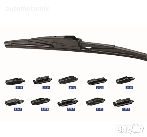 Задна Чистачка с 10 Адаптора 15'' 375мм - 1БРОЙ, 65396