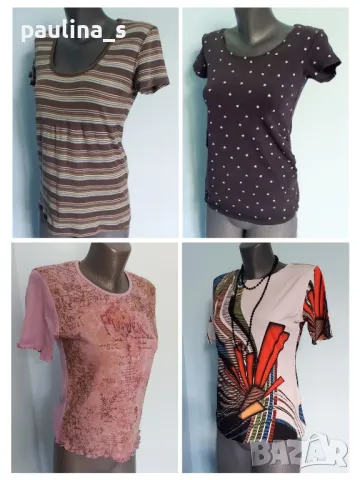 Четири броя / Маркови памучни блузи тип туника / универсален размер 