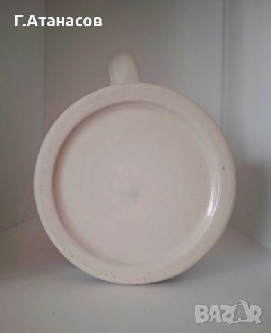 Старинна керамична немска халба Franz Stöber , снимка 7 - Антикварни и старинни предмети - 52772552