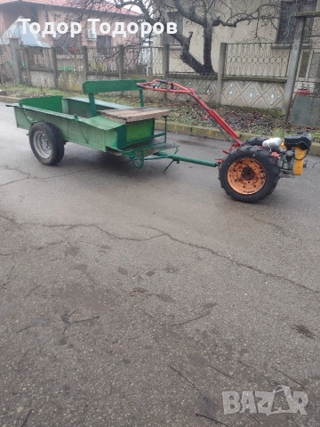 Мотоблок, мотофреза или мотокултиватор акме след основно сервизиране с ремарке., снимка 4 - Селскостопанска техника - 53290980