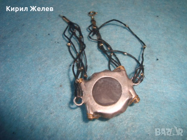 СТАРА АРТ НУВО ГРИВНА с ОГРОМЕН МИНЕРАЛ АМЕТИСТ ХЕНД МЕЙД ВИНТИДЖ МАЙСТОРСКА ИЗРАБОТКА БРОНЗ 26929, снимка 12 - Гривни - 34896123