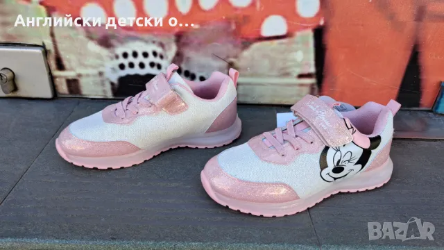 Английски детски светещи маратонки Мини Маус-Disney, снимка 6 - Детски маратонки - 49373124