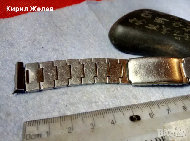 СТАРА ВЕРИЖКА от НЕРЪЖДАЕМА СТОМАНА с МАРКИРОВКИ За РЪЧЕН МЪЖКИ ЧАСОВНИК 49846, снимка 4 - Каишки за часовници - 48694966