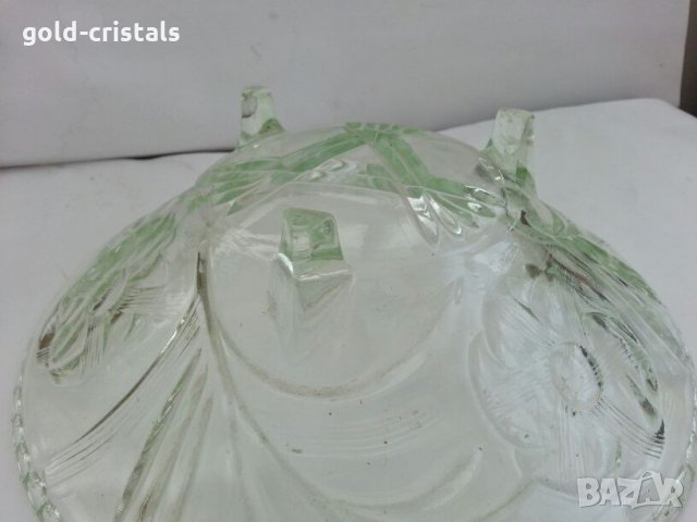 Ретро стъклена купа фруктиера , снимка 4 - Антикварни и старинни предмети - 26751187