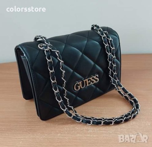 Черна луксозна чанта Guess код SG46M, снимка 4 - Чанти - 43263081