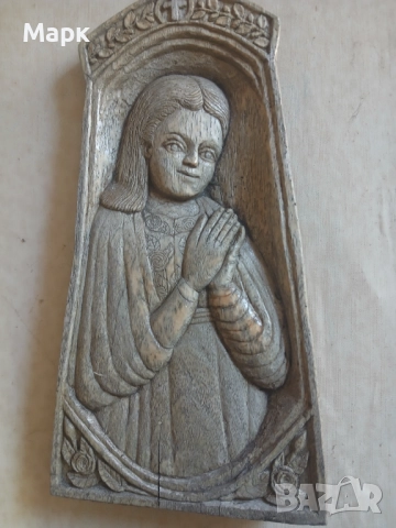 Мадона дърворезба икона 