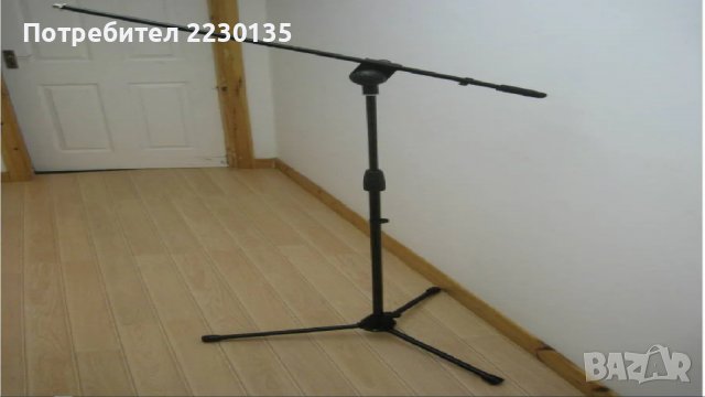 Чисто Нова Стойка за микрофон shure sennheiser akg neumann microphone Rode Audio-technica, снимка 1 - Други - 24722254