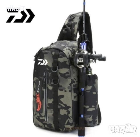 чанта за спинингов риболов Daiwa+риболовни принадлежности+джоб въдица, снимка 6 - Чанти - 42944302