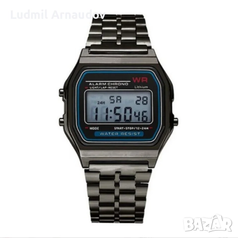 Цифров часовник F-91w - черен, снимка 3 - Мъжки - 52114342