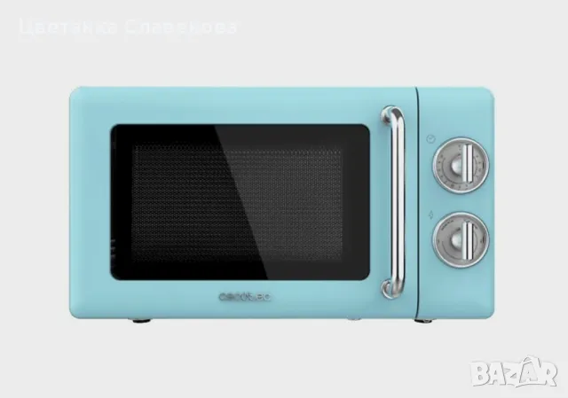 Микровълнова фурна Cecotec Retro Blue ProClean  20L ,700W, снимка 1